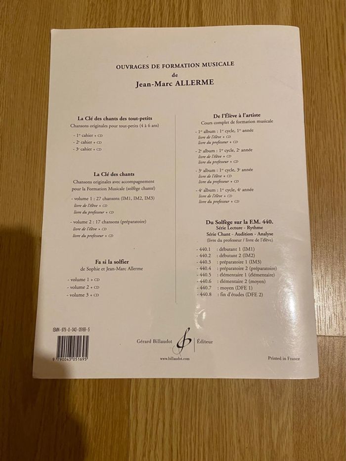 Livres solfège 440.2 - photo numéro 2