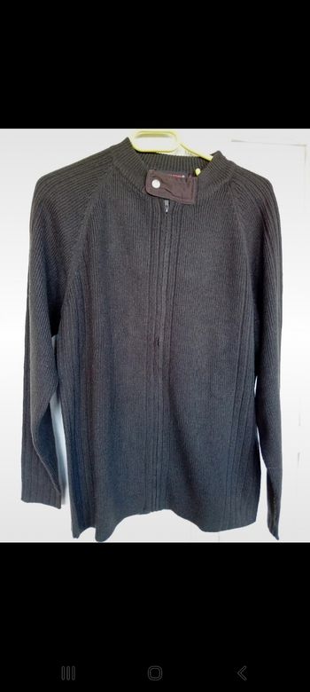 Veste zippée marron