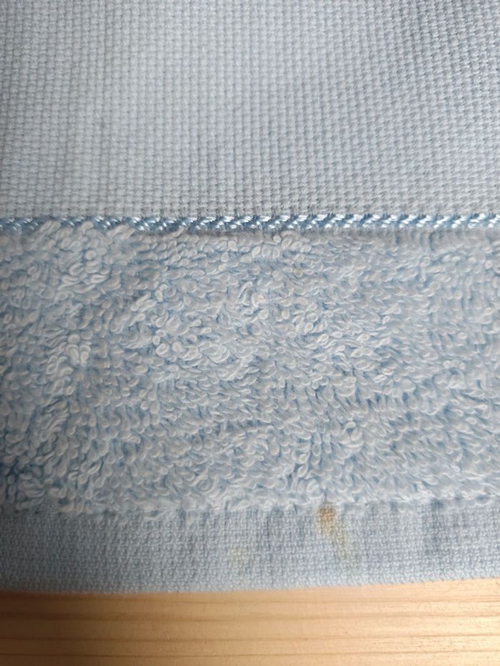 Serviette invitée bleue - photo numéro 2