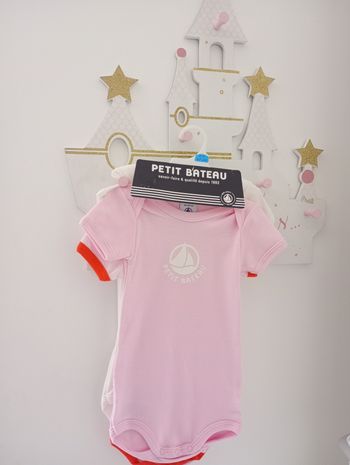 Lot 3 bodies petit bateau neuf