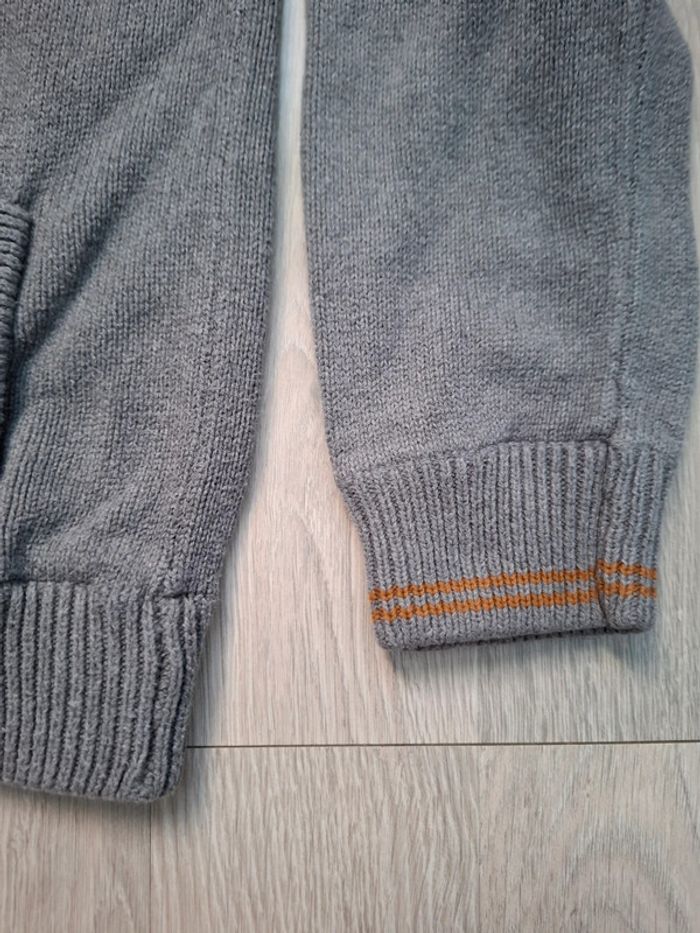 Gilet zippé gris TAO 8 ans south ill - photo numéro 3