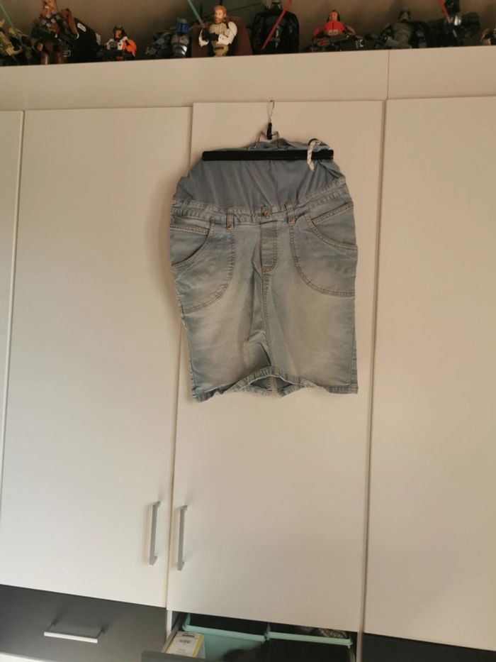 Jupe en jean grossesse taille 40