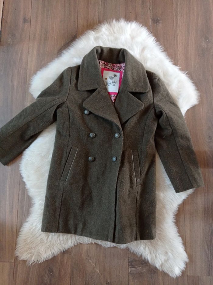 Veste longue IKKS manteau chic kaki 8 ans đź§Ą
