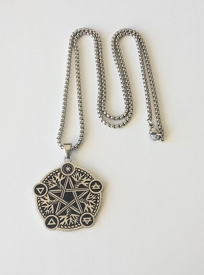 Chaîne + pendentif spirituel - photo numéro 2