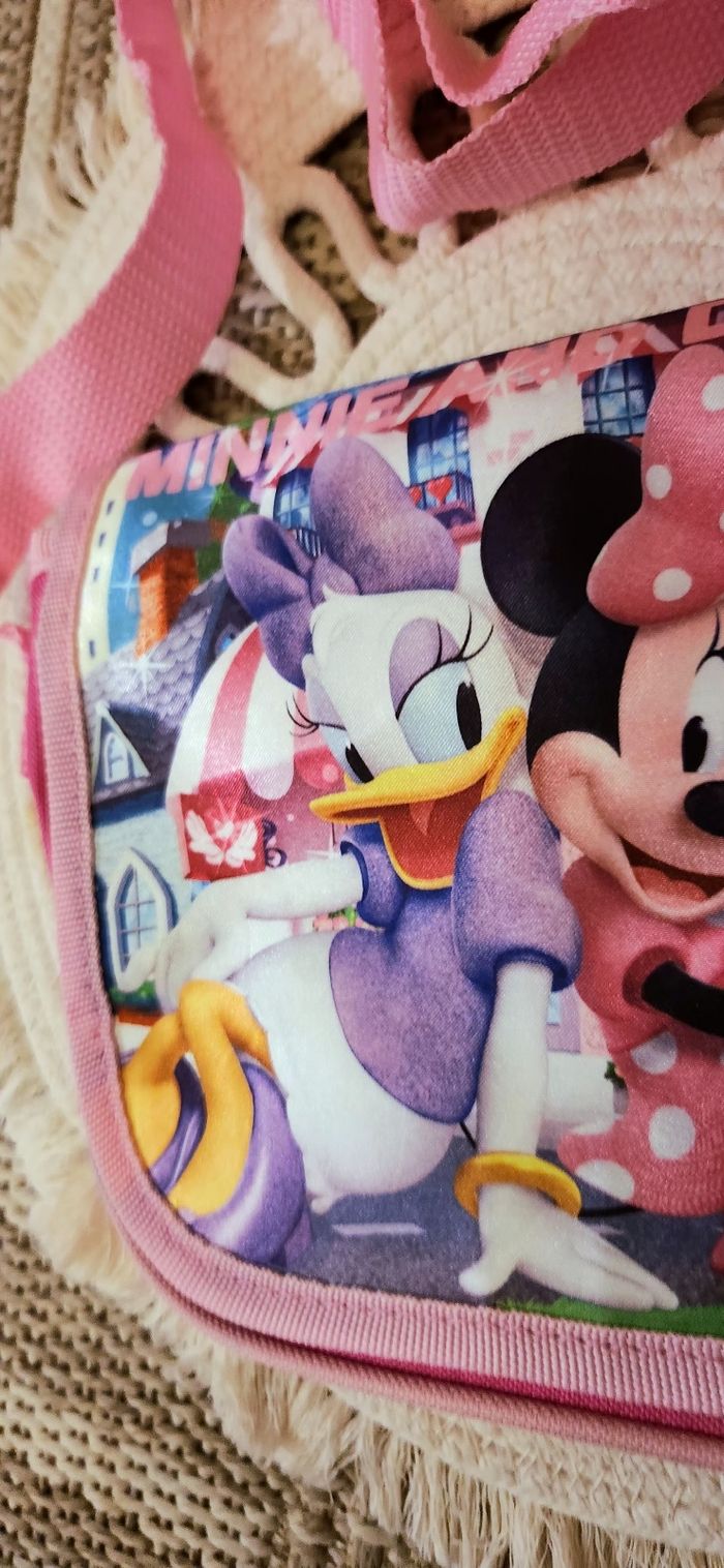 Sacoche Bandoulière Minnie Disney Rose - photo numéro 2