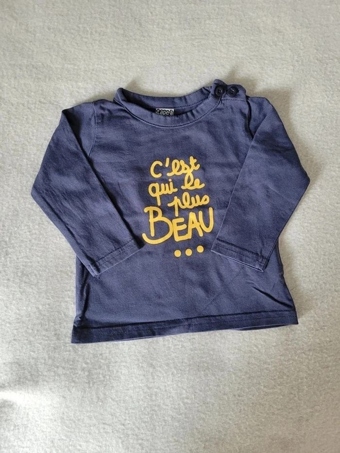 t-shirt manches longues TaO 6 mois 68 cm