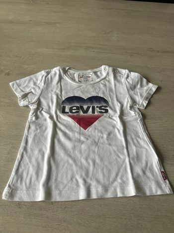 T-shirt fille Lévis 24mois coeur authentique