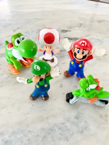 🍄 Pack 4 Figurines Super Mario – L’équipe au complet