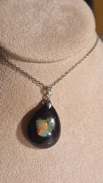 Pendentif opale éthiopienne 