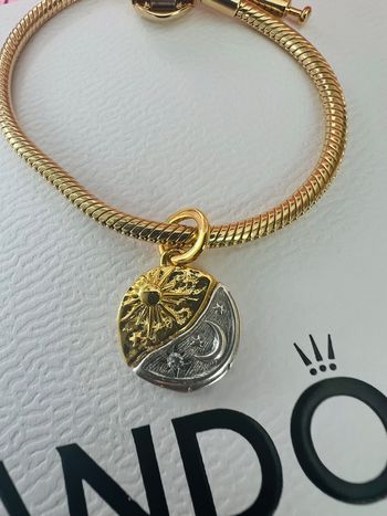 Médaillon talisman ma lune et mon soleil séparables