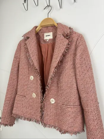 Blazer tweed rose Koton - Taille 36 S - Veste chic femme