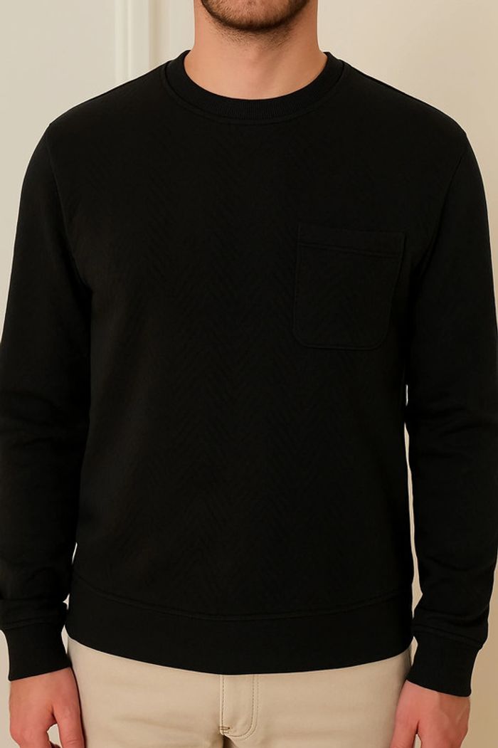 Pull molletonné noir Jules - photo numéro 2