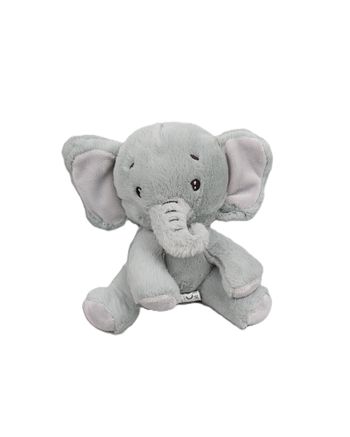 Peluche doudou éléphant gris ZD TRADING ACTION oreilles bruissantes 20 cm assis