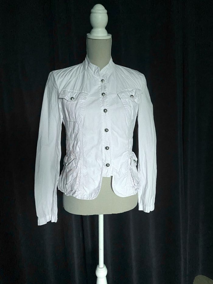 Veste blanche en coton Camaïeu - photo numéro 4