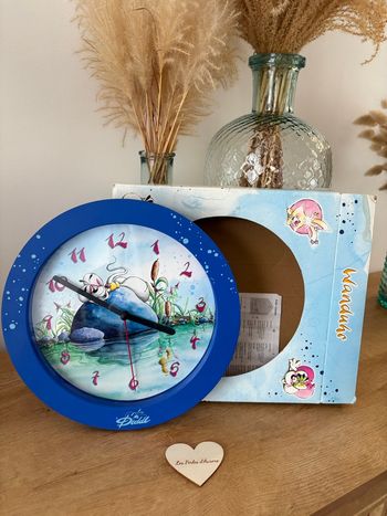 Horloge Diddl bleu 