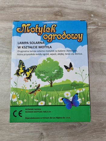 Lampe solaire en forme de papillon