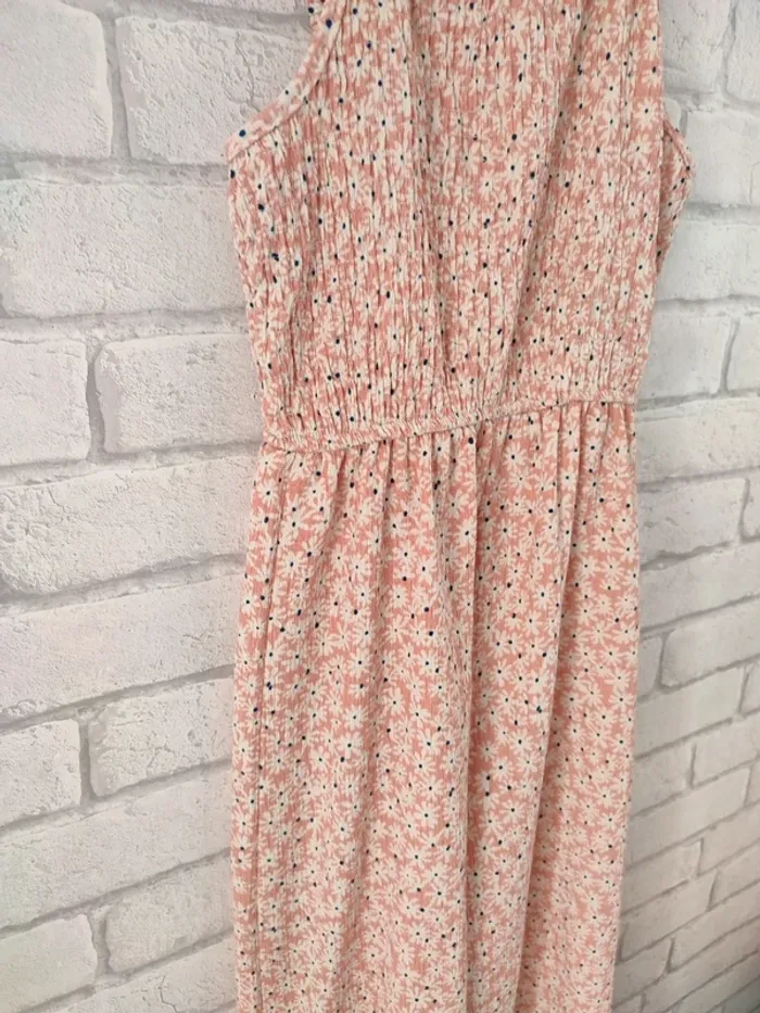 Combinaison Zara – Imprimé Liberty rose & crème – 7 ans - photo numéro 2