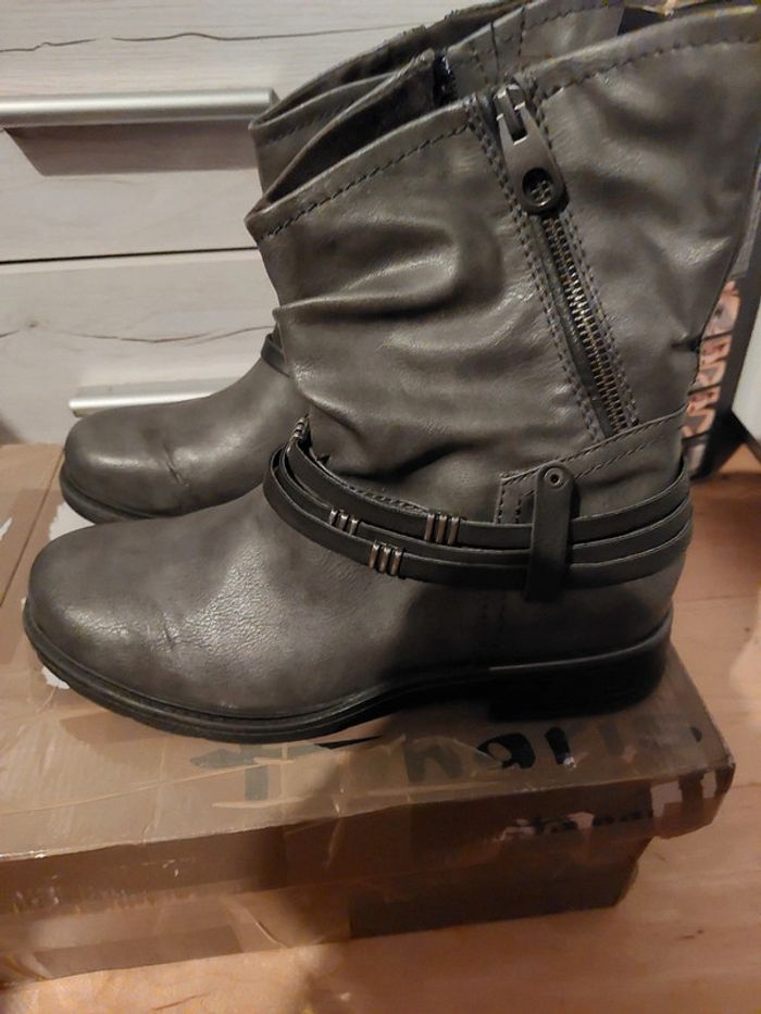 Jolies bottes grises Tamaris 40 lire annonce - photo numéro 3