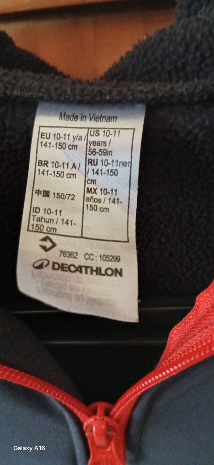 Veste softshel l coupe vent enfant 10/11 ans - photo numéro 3