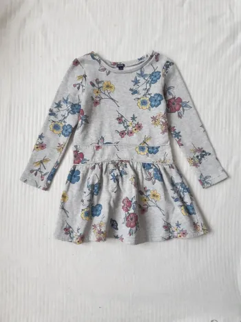Robe manches longues fleurs Kiabi 6 ans