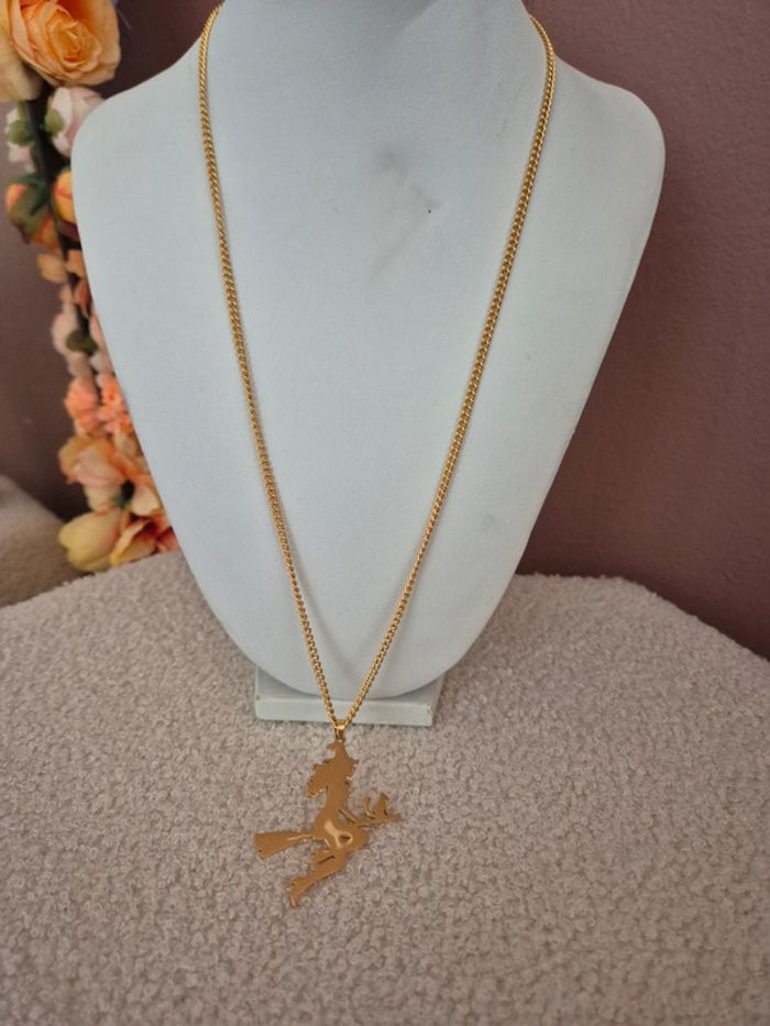 Collier sorcière doré - photo numéro 2