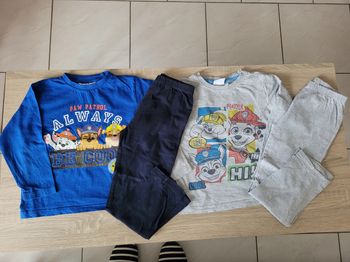 Lot de 2 pyjamas Pat patrouille garçon en 3/4 ans