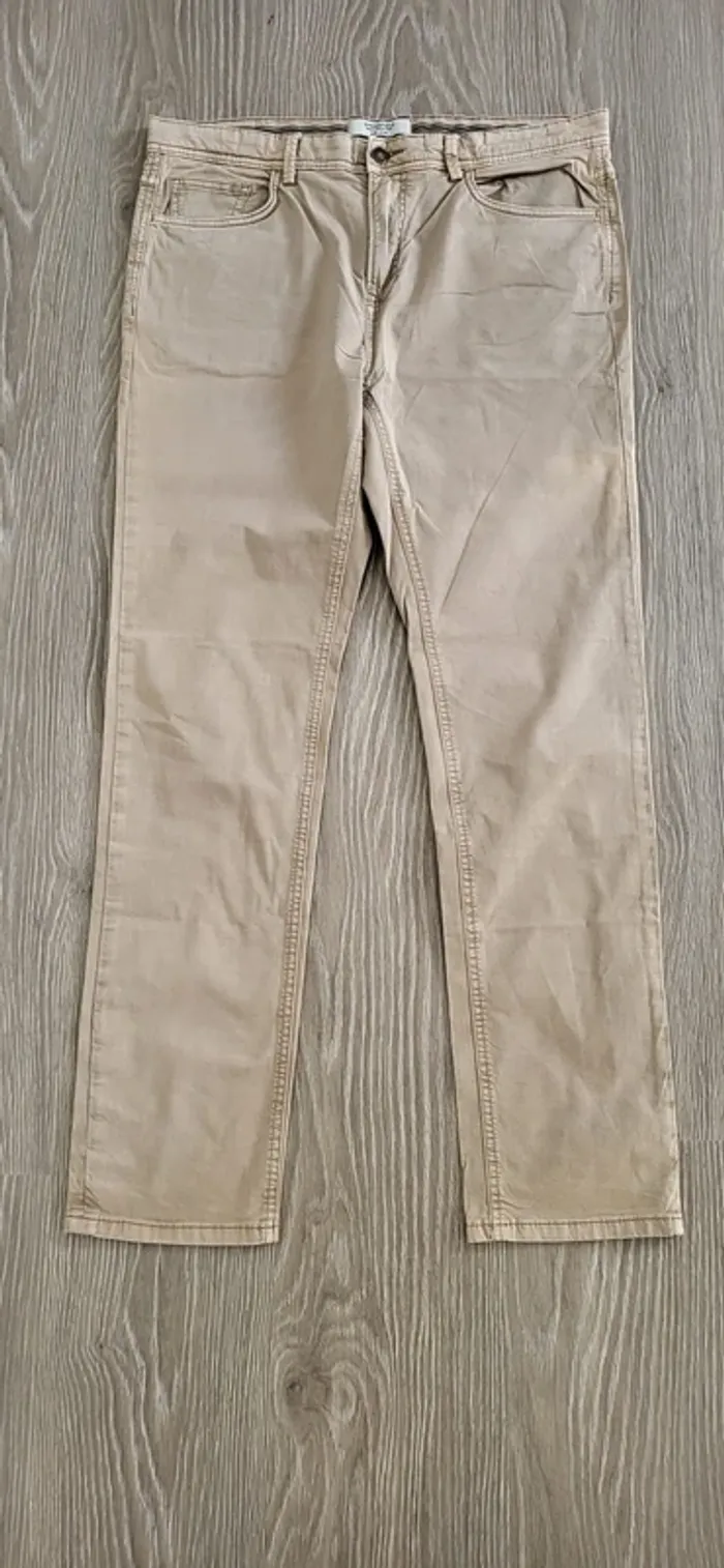 Pantalon slim beige W36