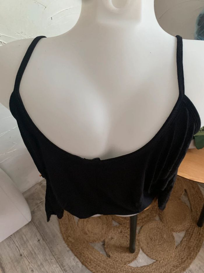 Blouse noire oversize original no excuse taille 36 - photo numéro 5