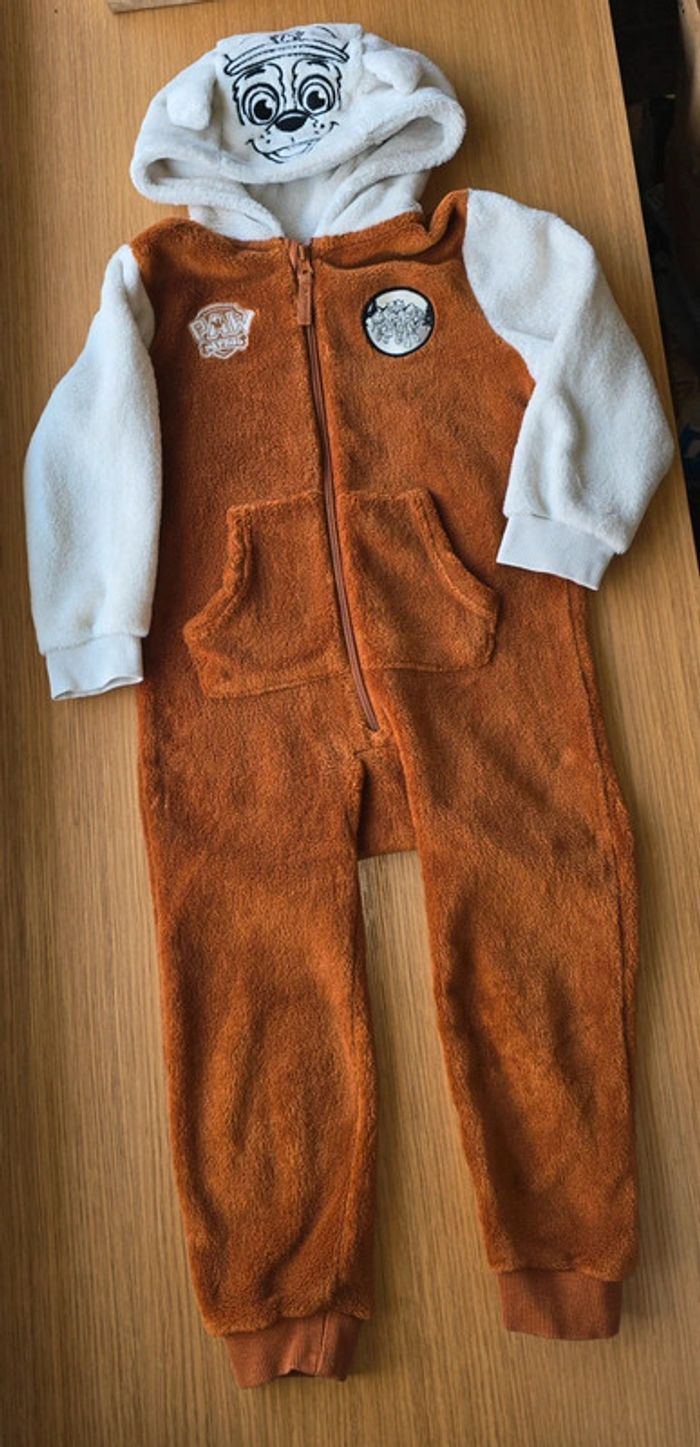 Combinaison surpyjama déguisement Pat Patrouille 4 ans