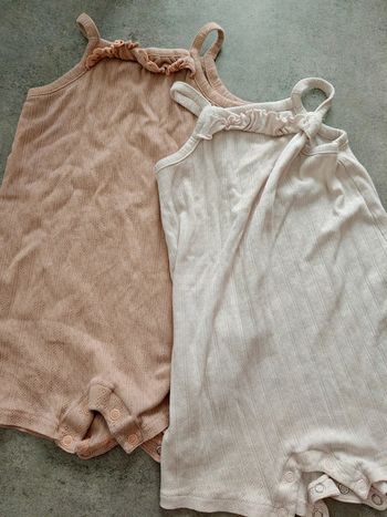 Lot de 2 Pantacourts de nuit Kiabi 36mois roses