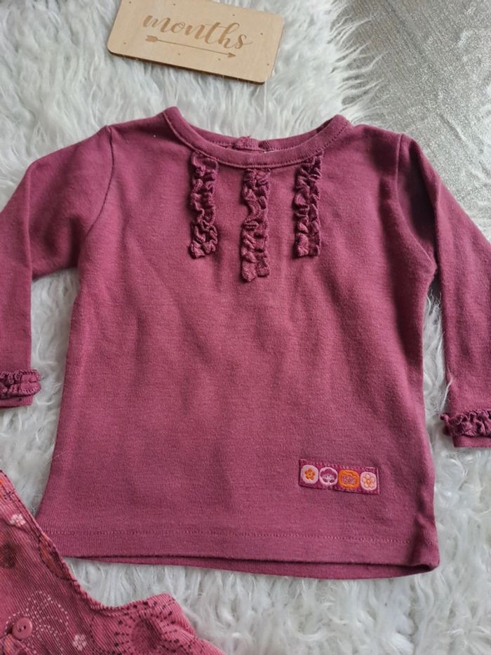 Ensemble obaibi robe + Tee-shirt ML 6m - photo numéro 5