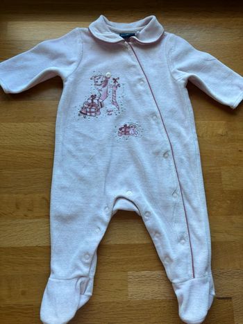 Pyjama velours sergent major 3 mois fille