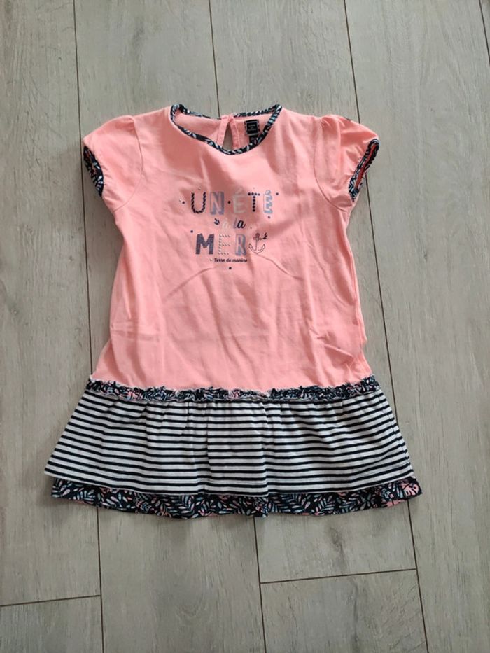 Tunique tee shirt fille terre de marins 10 ans 138