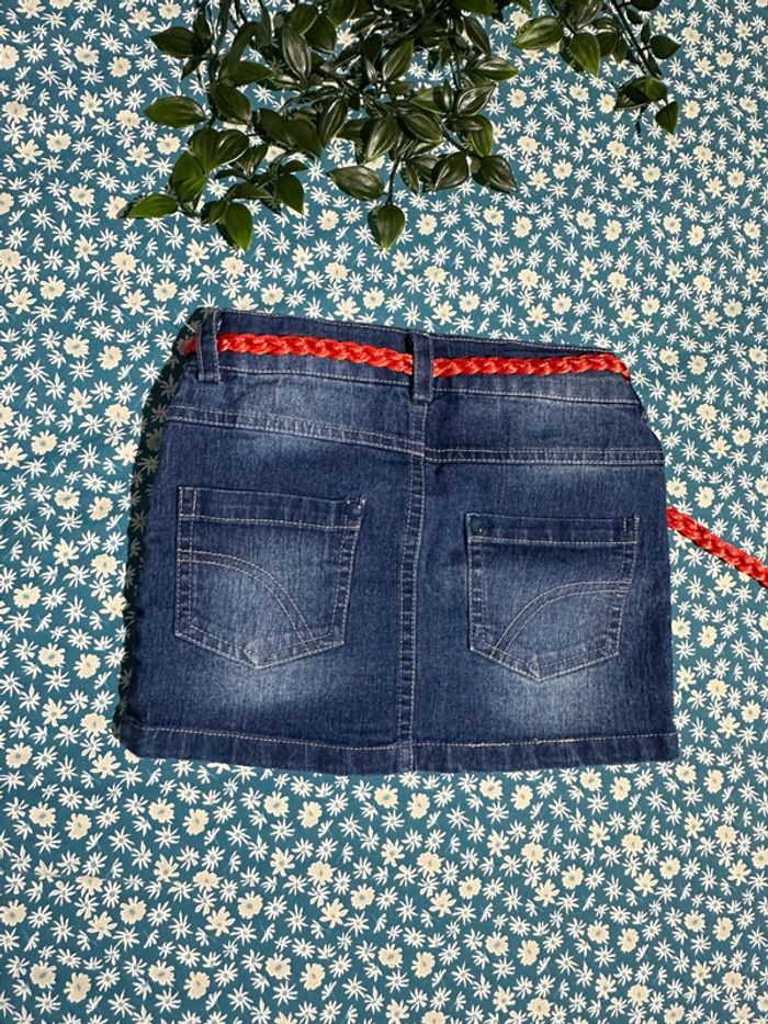 Jupe en jean avec ceinture - photo numéro 2