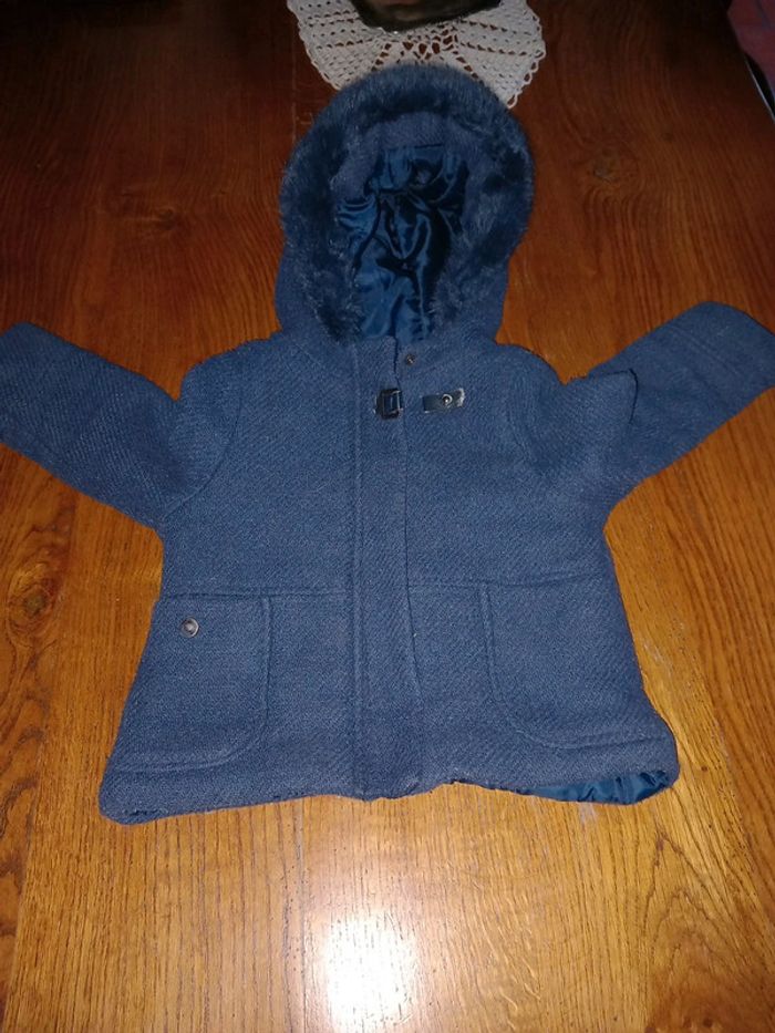 😷manteau chaud 3ans Kiabi polyester