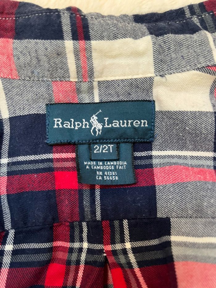 Chemise manche longue à carreaux Ralph Lauren - 2 ans (24 mois) - photo numéro 4