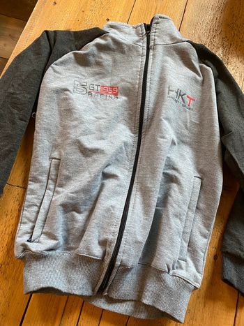 Gilet zippé gris sport