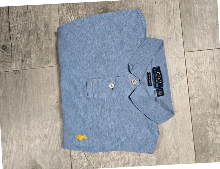 Polo bleu clair Ralph Lauren - Taille M