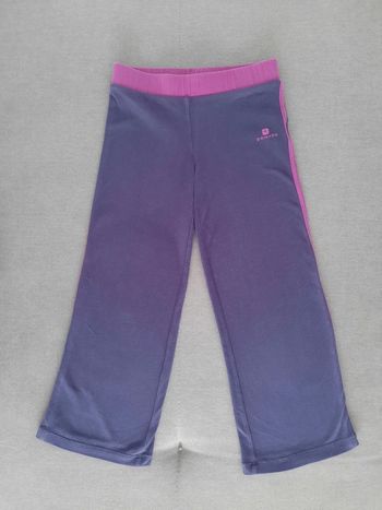 Pantalon caleçon de sport Domyos 5 ans violet et rose