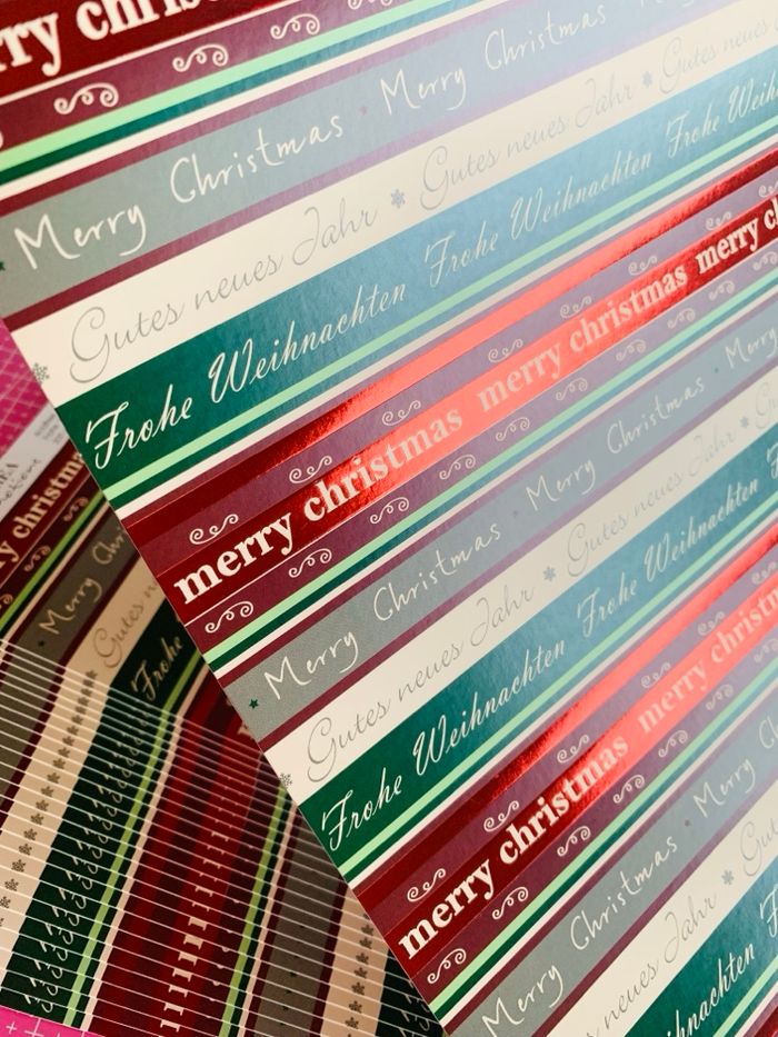 Lot 25 feuilles Auto-adhésif phrases Noël - photo numéro 4