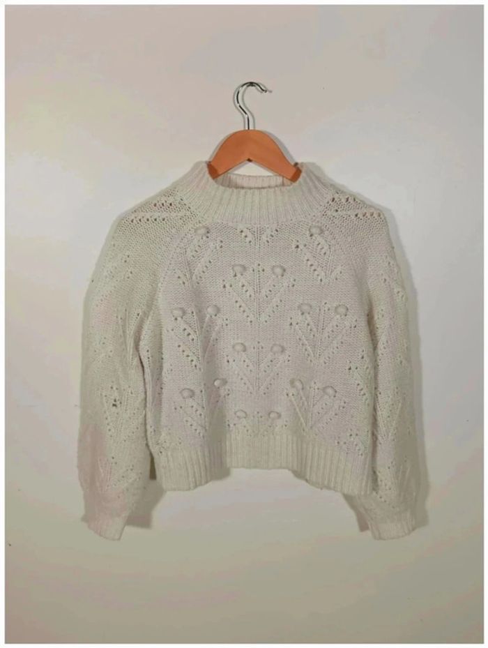 Pull blanc camaïeu 40