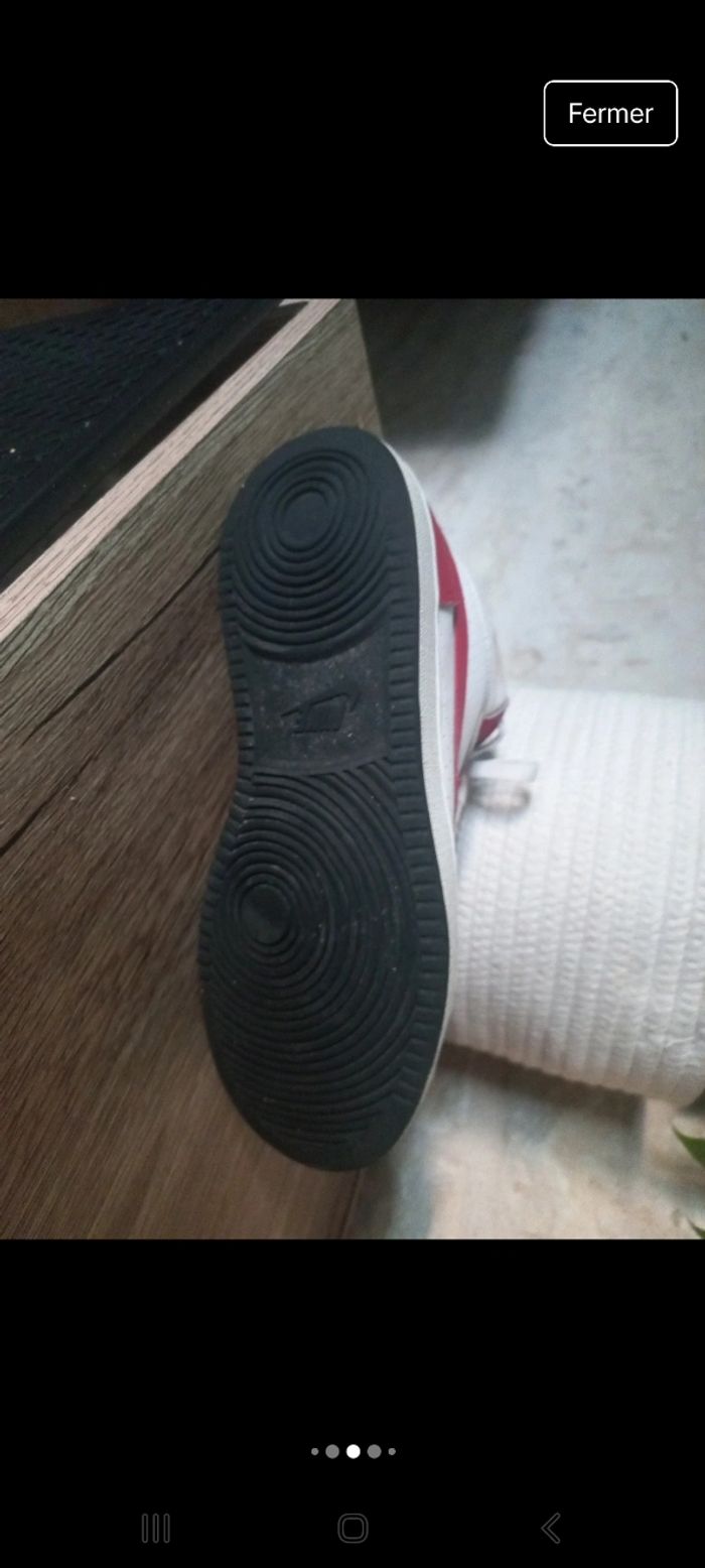 Basket nike rouge et blanche 37.5 - photo numéro 5