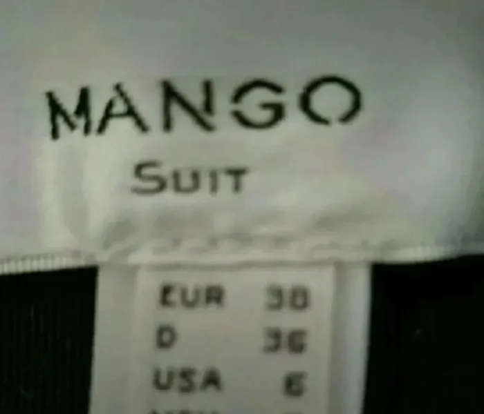 Tailleur jupe chic gris rayé Mango Taille 38 - photo numéro 5
