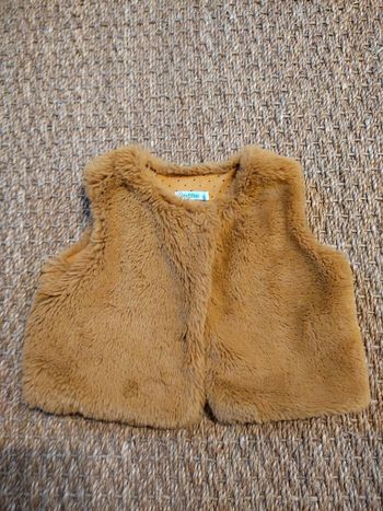 Gilet sans manche fourrure