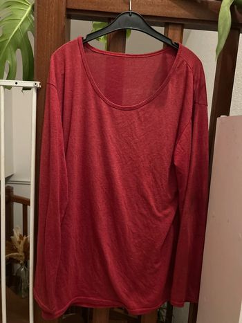 pull rouge bordeau