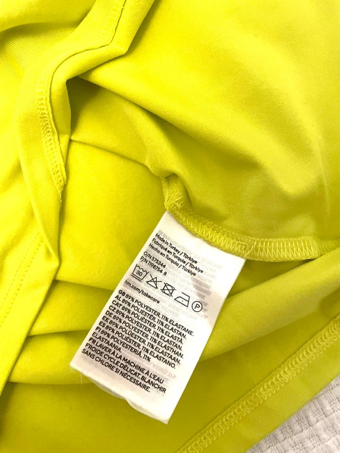 Teeshirt jaune vert fluo H&M - photo numéro 5