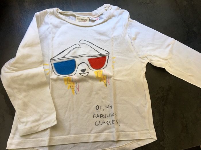 T-shirt Zara 9-12 mois - photo numéro 2