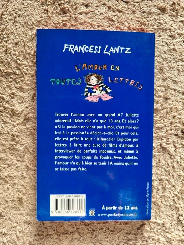 Roman jeunesse L'amour en toutes lettres dr Francess Lantz - photo numéro 2