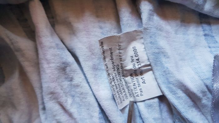 Bas de pyjamas homme 38 bleu clair à rayures - photo numéro 4