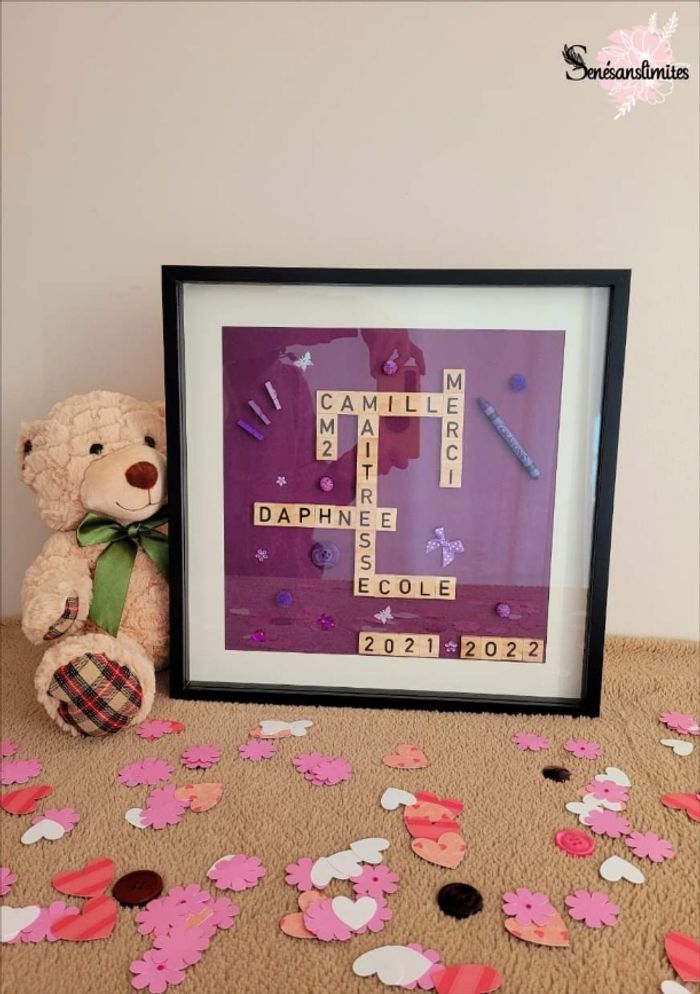 Cadre Scrabble fait main - photo numéro 5